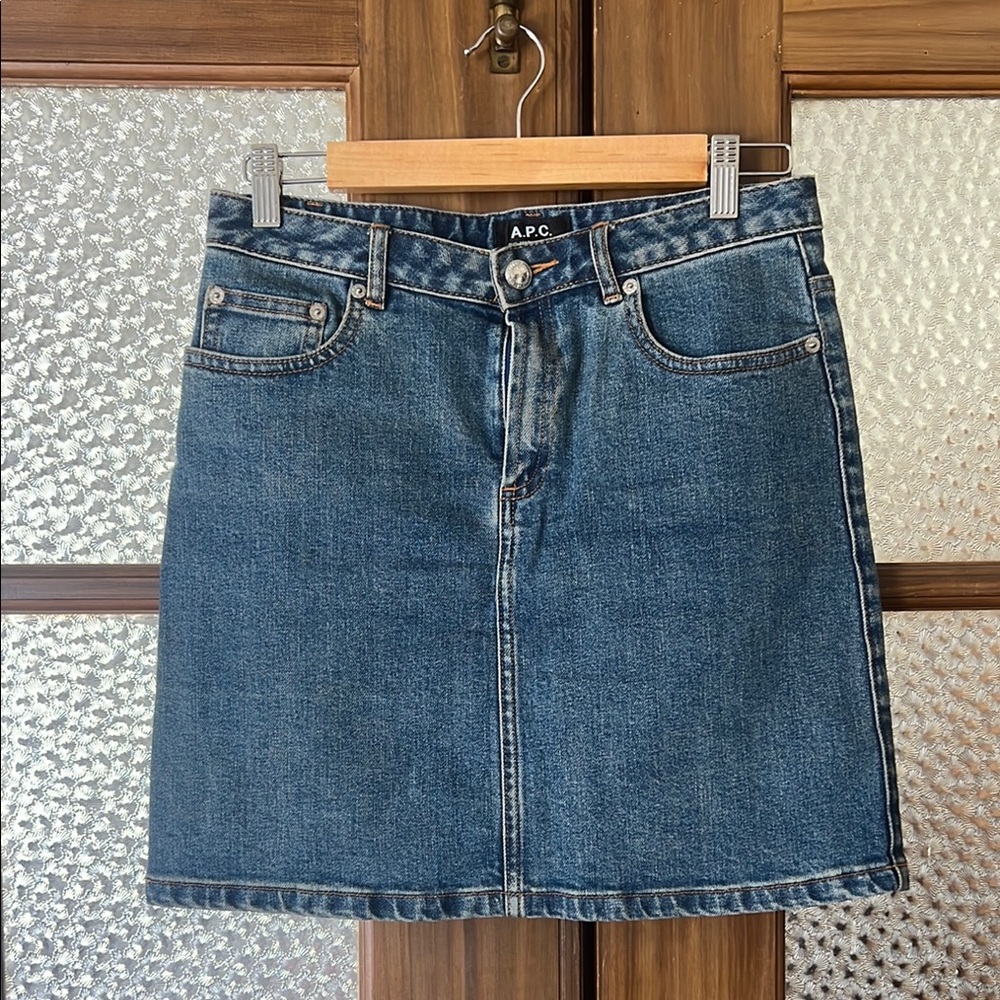 A.P.C. Classic Blue Jean Skirt